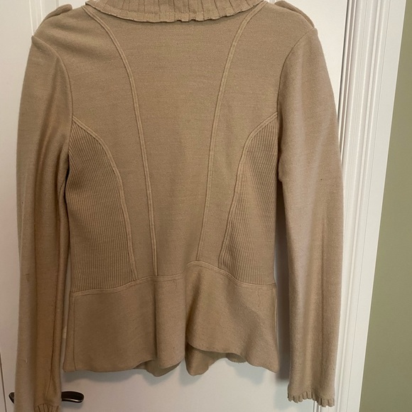 Beige sweater blazer. Large - Picture 2 of 2
